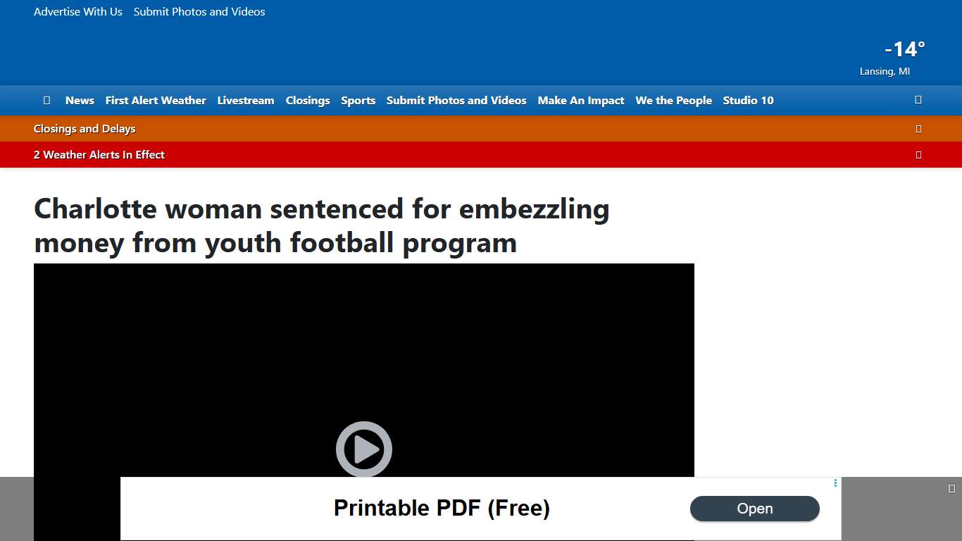 Charlotte woman sentenced for embezzling money from youth football program