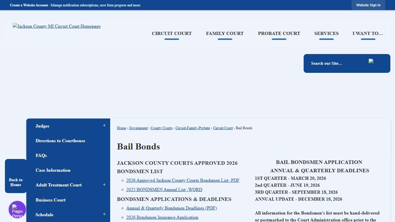 Bail Bonds Jackson County, MI